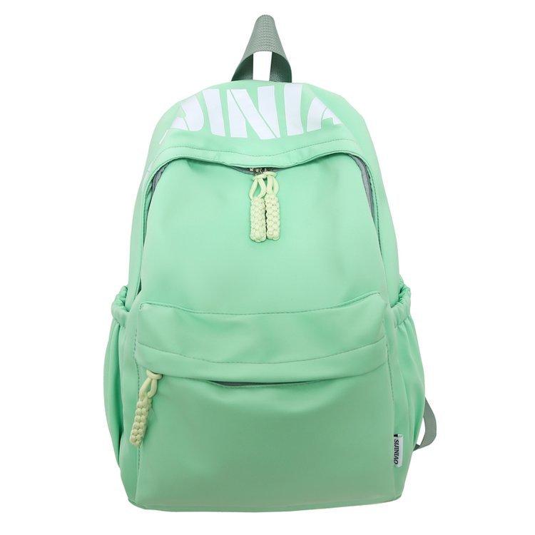 Mochila Escolar Estilo Japonés ins Letra Gran Capacidad Campus Ligera Simple para Viajar Versátil Mochila para Estudiante de Secundaria