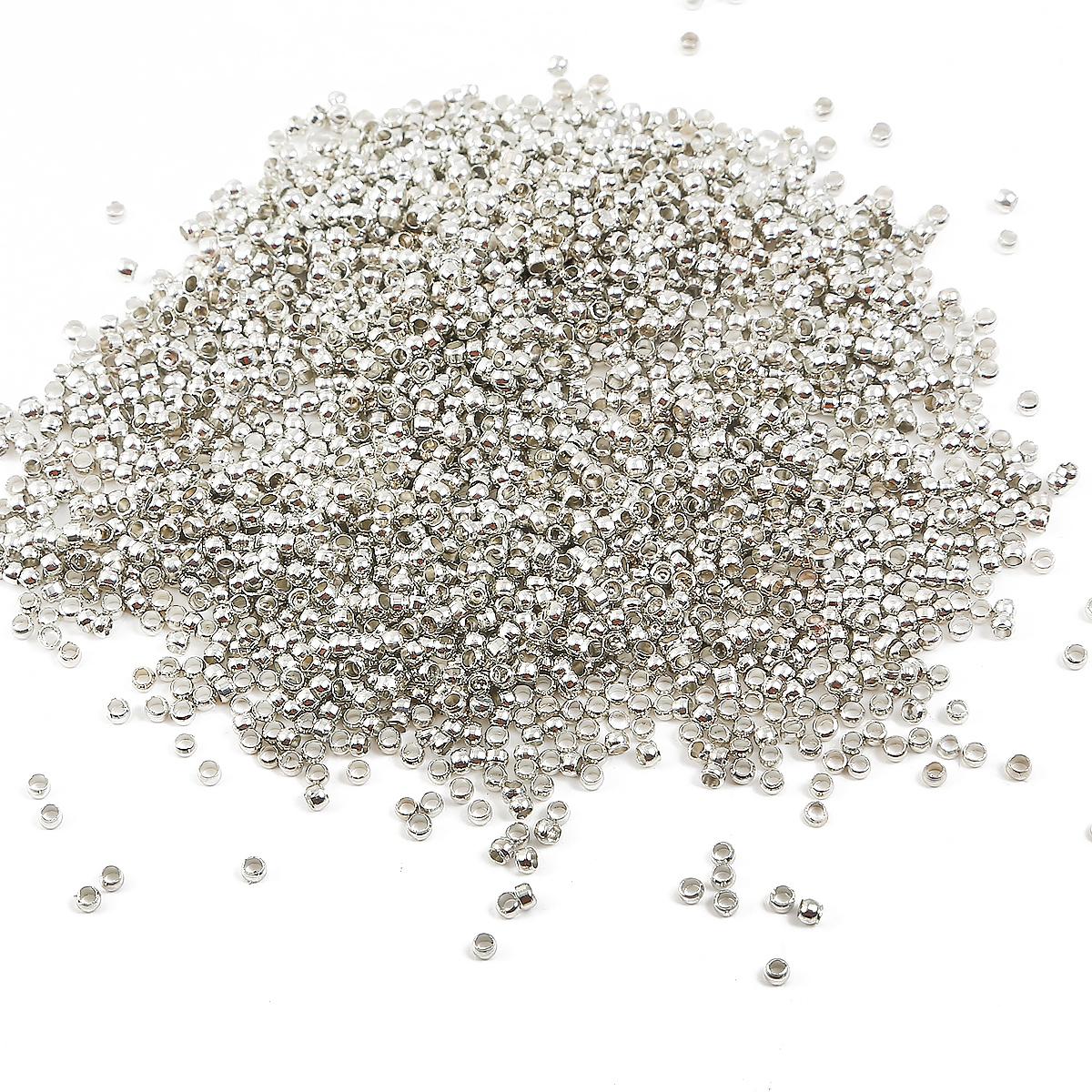 

100-500 шт. Мікростопорна трубка, вільні намистини, протиковзке розташування, мідні розпірні намистини, ювелірні вироби своїми руками 2mm 500pcs