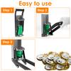 Aluminum Can Crusher & Bottle Opener Heavy Duty Metal Wall Mounted Soda Beer Can Smasher Eco-Friendly Recycling Kitchen Tool