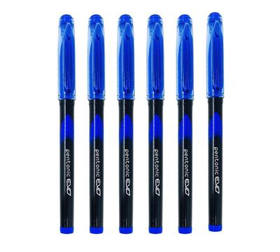 Pentonic EVO 0.7 Mm Gel Pen Blue Ink Pack of 1 X 10pcs for Smooth Writing, Office, School & Home Use