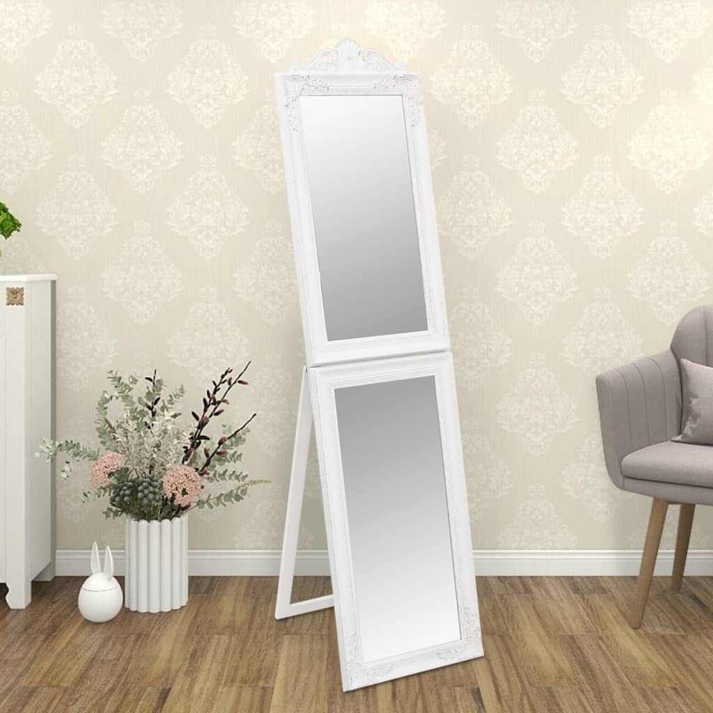 Floor Mirror White 40x160 cm