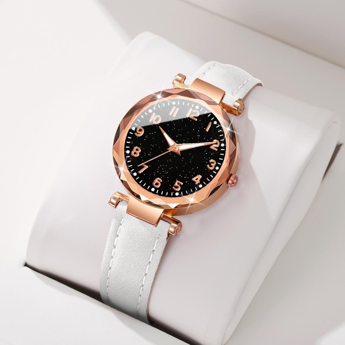 

Модные женские кварцевые часы с арабским циферблатом, повседневные наручные часы с кожаным ремешком для женщин, часы Reloj Mujer