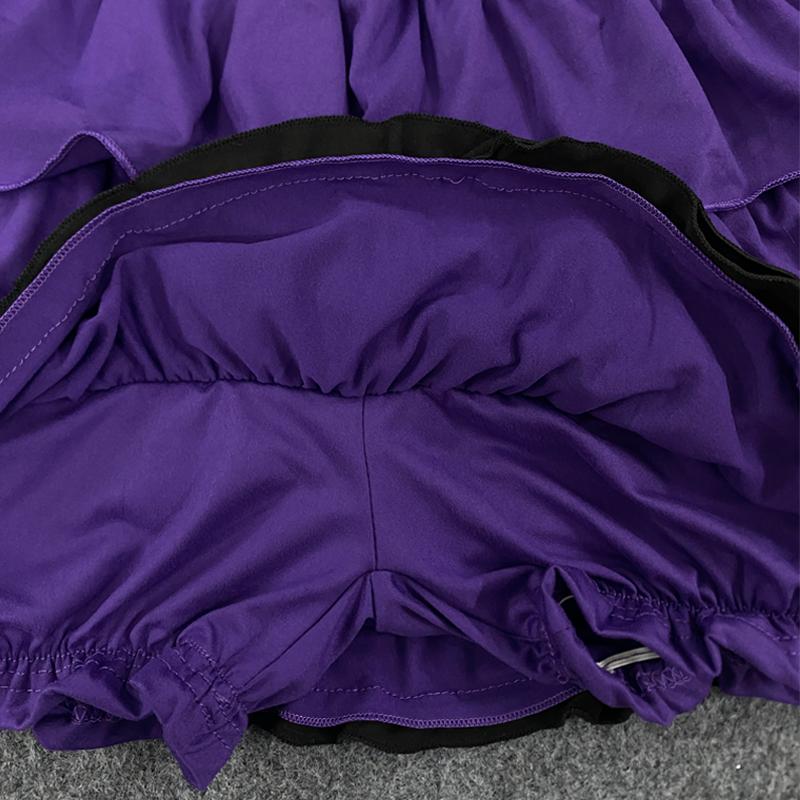 Y2K Gothic high waisted A-line short cute girl lace skirt