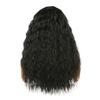 Cross-Border Curly Wave Wig for Women - Black Small Curls Synthetic Fiber Headpiece