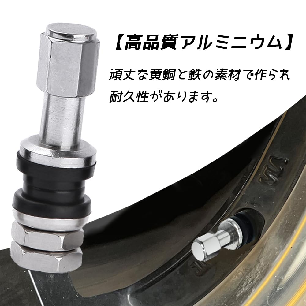 LOYELEY Inside Valve for Wheels, 12 Pieces, Clamp-in Valve, Universal Tire Valve, For Inside