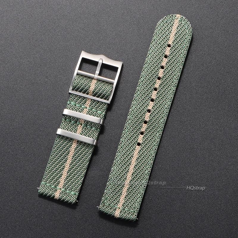 Premium Nylon Uhrenarmband für Rolex 20mm 22mm Militärarmband für Seiko Stoff Leinwand Armband für Damen Herren Armee Sport Armband