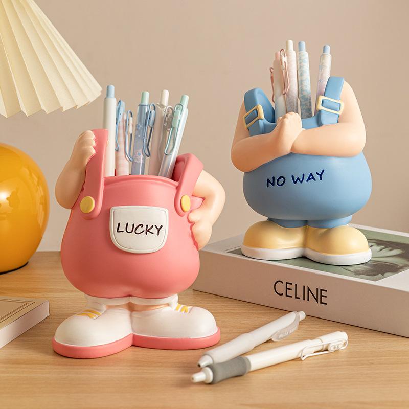 Creative Cartoon Pen Holder Storage Pen Holder Multi-function Desktop Stationery Children's Fun Office Supplies Children's Day School Gift
