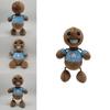 Peluche Kick The Buddy, Pelliccia Morbida Cristallo, Marrone, Altezza 30cm, Imbottitura in Cotone PP