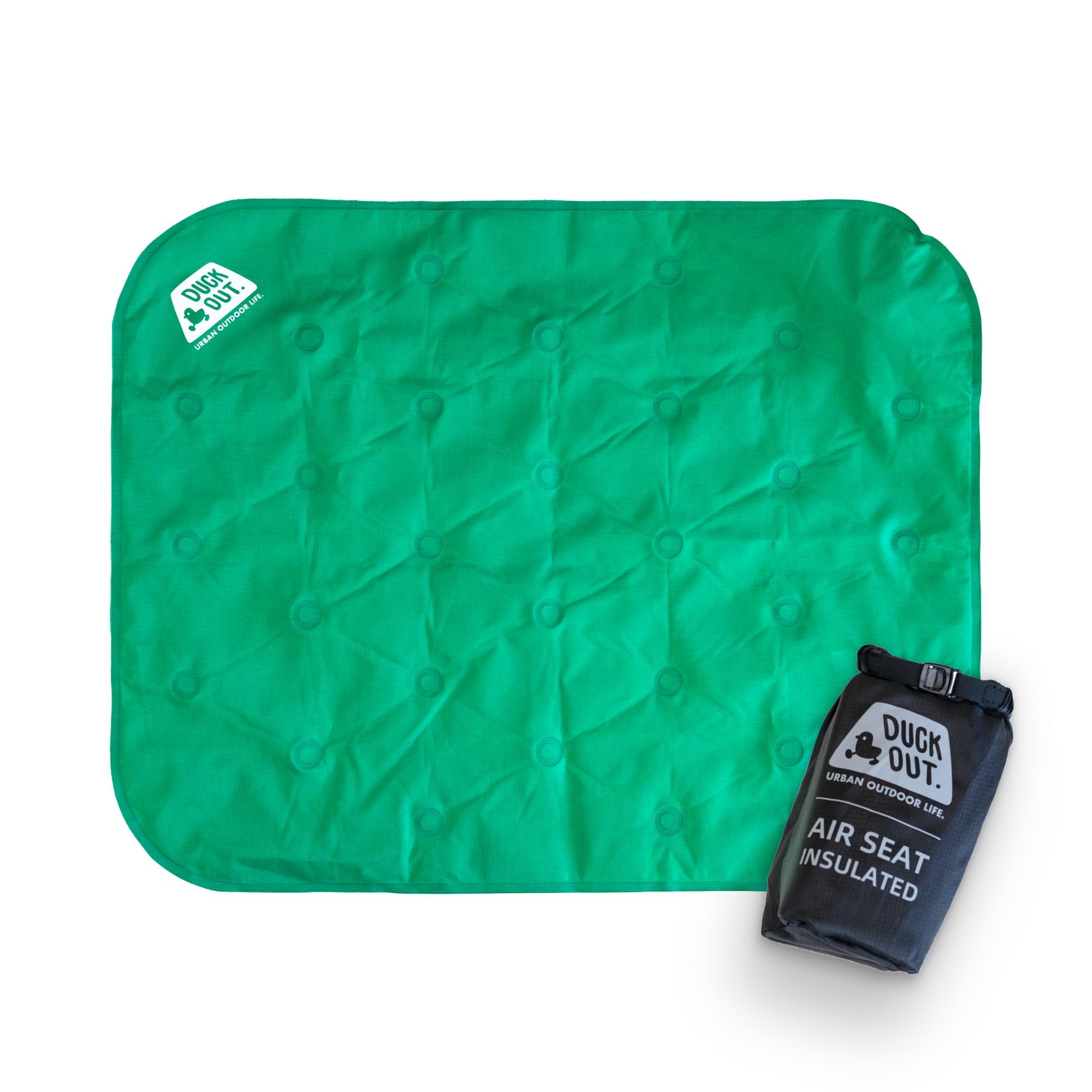 Outdoor Camping Picnic Inflatable  Cushion Durable 30D Nylon TPU Tear Resistant Checkered Pattern Picnic Mat Camping Gear