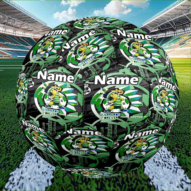 Custom Name Personalized Club Santos Laguna Print Size 5 Soccer Ball Training & Match Football, for Team, Kicking, Gift for Football Enthusiasts