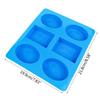Silicone Soap Mold, 6 Cavities Soap Making Mould Mixed Patterns Hand Craft Molds for DIY Handmade Soap Great Gift