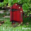 Fairy Garden Door High Durability Fade-Resistant Bright Color Eco-friendly Smooth Edge Realistic Looking Wood Miniature Door Elf-Home Creative