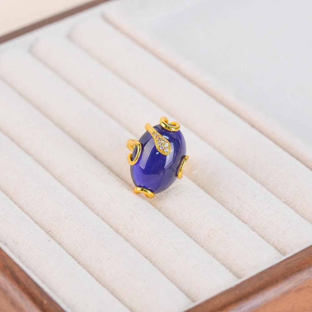 Luxurious Irregular Temperature-Sensitive Color-Changing Ring