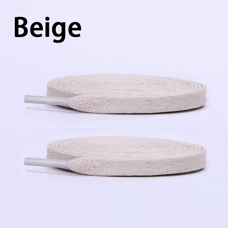0.6cm Wide Cotton Waxed Shoelaces Flat Shoe Laces Sneakers Boots Waterproof Leather Shoelace 80/100/120/140/160cm 2Pcs/6Pcs