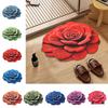 Soft Flower Carpet Non-slip Bathroom Floor Mat Peony Floor Mat  for Living Room Tea Table Bedside
