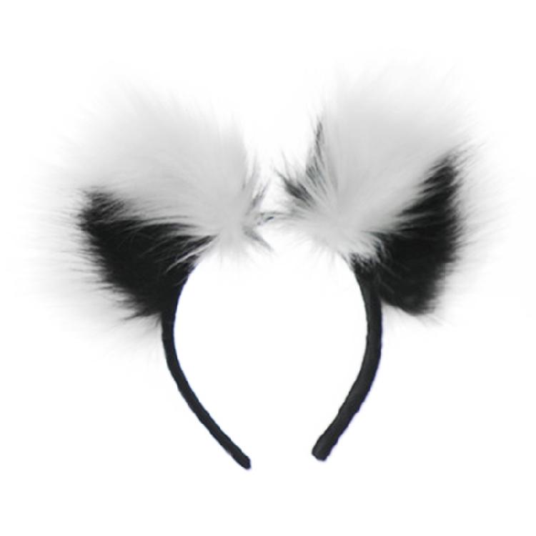 Cartoon Raccoon Ear Hairband/ Tail Adult Unisex Halloween Party Headband Costume