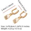 1 Pair Fashion Hollow Bottle Dangle Earrings for Women Cubic Zirconia Jewelry Daily Wedding Party Accessories