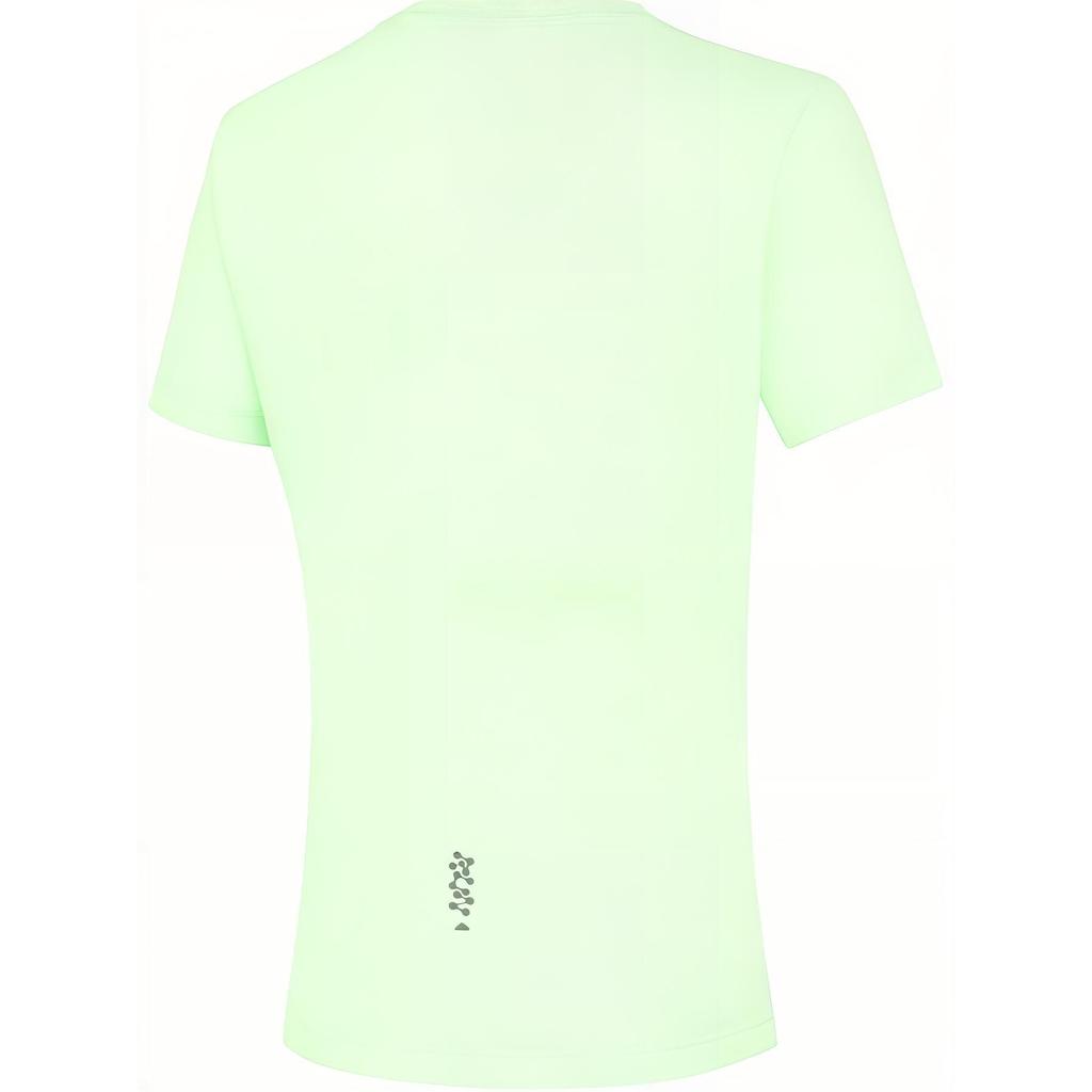 Li Ning Running Series Solid Color Round Neck Comfortable Breathable Versatile Casual Short Sleeve T-Shirt Women Tops Fairy-Fruit-Green ATSU552-3