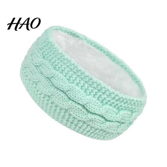 Warm Ear Protection for Winter Headbands Women, Thickened Knitted Warmers, Cold Warmer Headband Weather Fleece Lined Hairband Outdoor Running