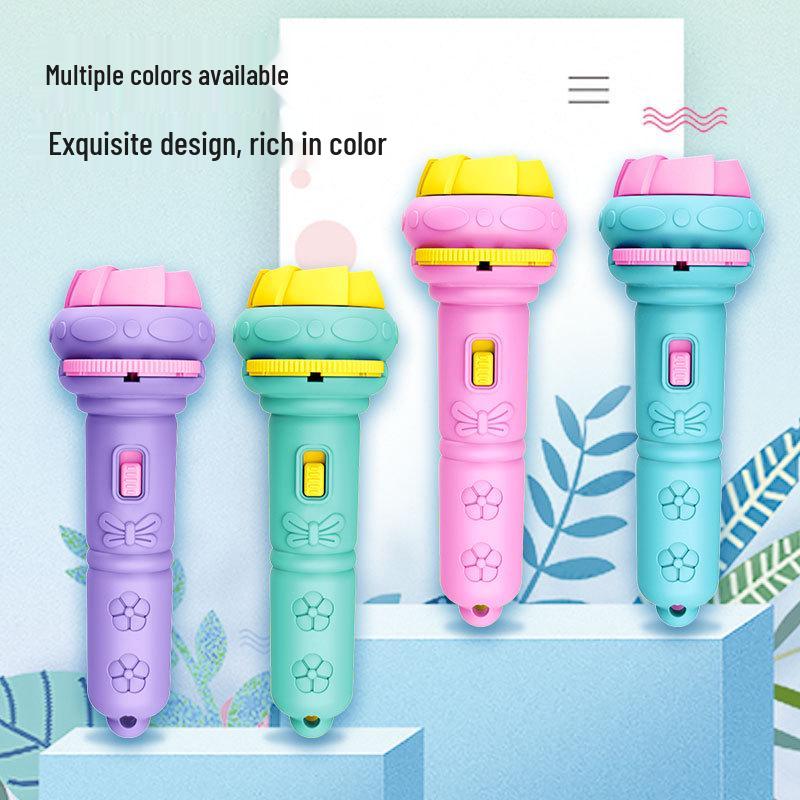 Children's Multi-Pattern Projection Flashlight: Educational Dinosaur & Ocean Bedtime Toy
