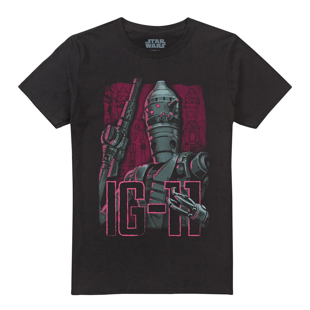 Star Wars: The Mandalorian Unisex Adult Ig11 Bounty Hunters T-Shirt