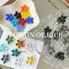 Translucent Glazed Flower Beaded DIY Bracelet/Necklace Material