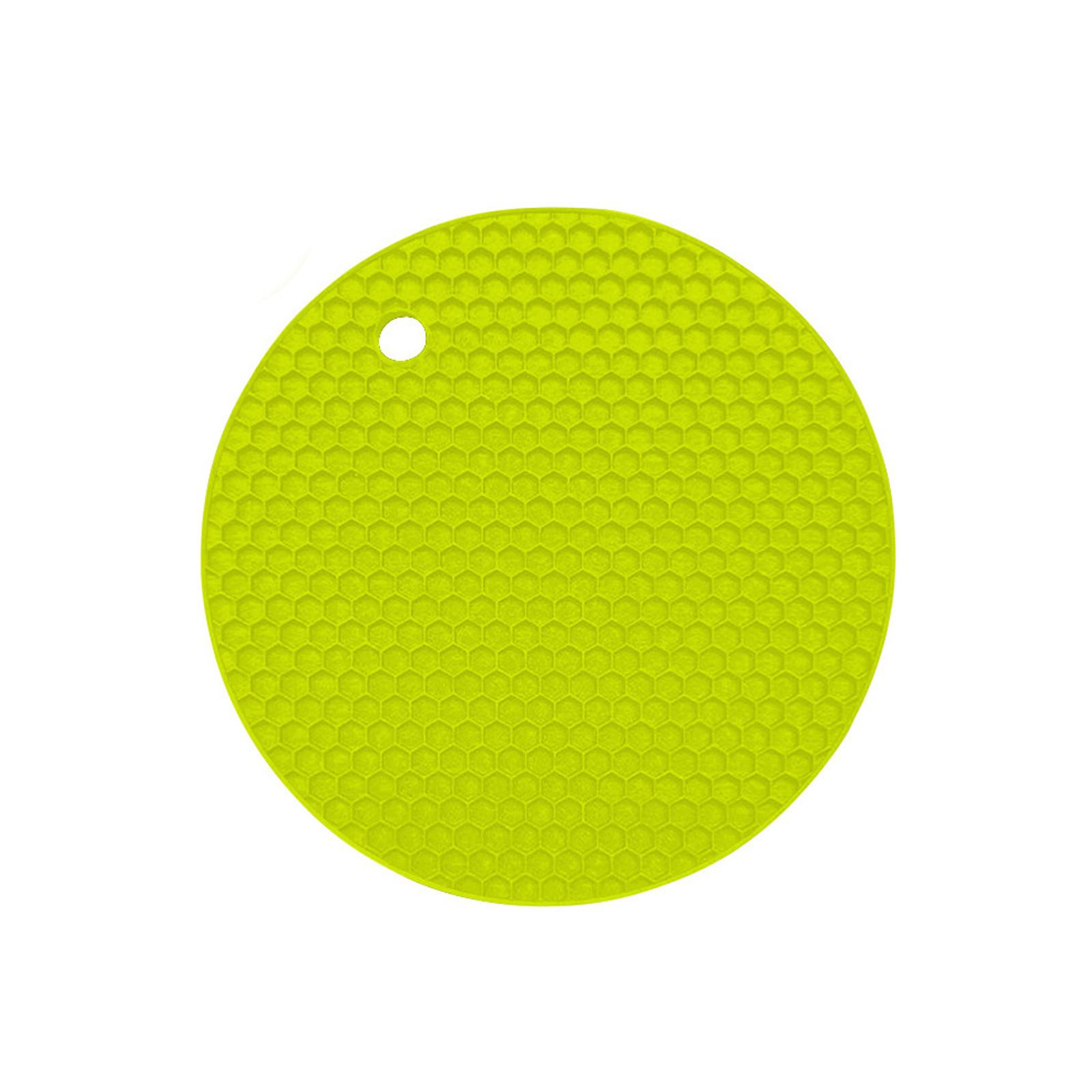 

Настольный коврик, круглый сотовый коврик с силиконовой изоляцией, кухонный коврик без скольжения зелёный