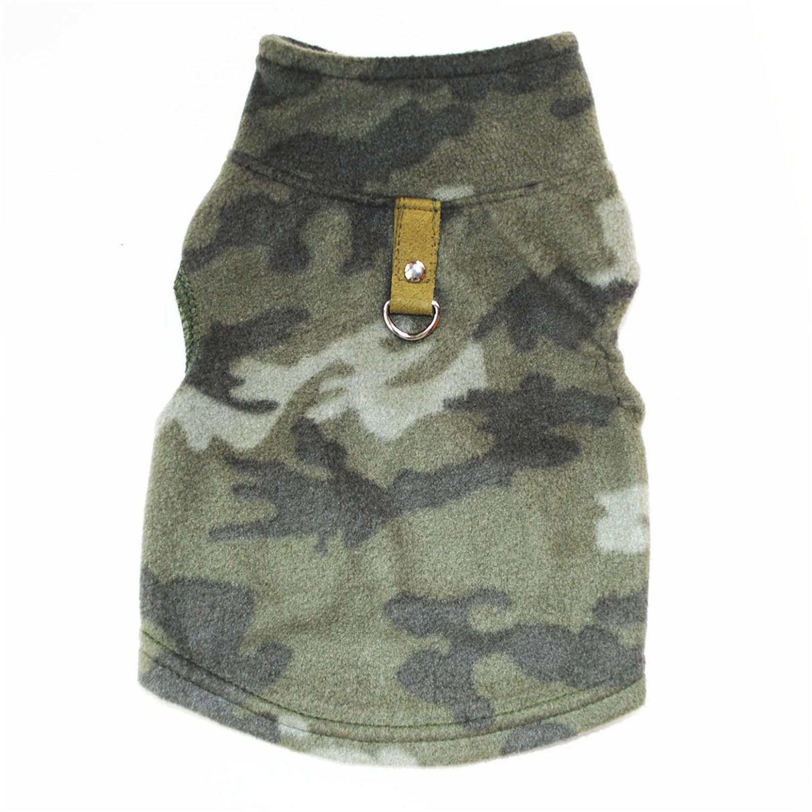 

Одяг для собак, пальто для собак, м’який і теплий флісовий жилет для собак, куртка для собак, придатна для маленьких середніх дуже великих розмірів. M камуфляжний