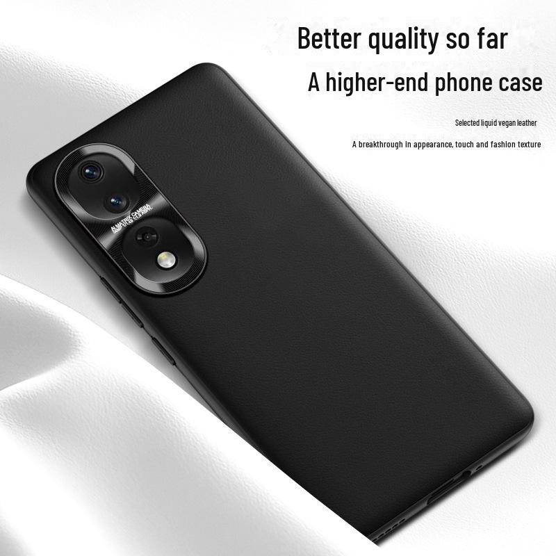 Kompatible Honor 80 Pro Hülle aus Flüssigleder - Sturz- und Schmutzabweisende Schutzhülle (Wird einzeln versendet)