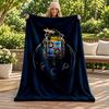 Coperta FC Porto Coperta di Flanella Morbida Accogliente Peluche Coperta da Divano Letto Leggera Decorazione per la Casa Regali per Natale varie festività