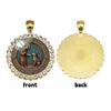 Collier Médaillon Estampé Saint François d'Assise,
