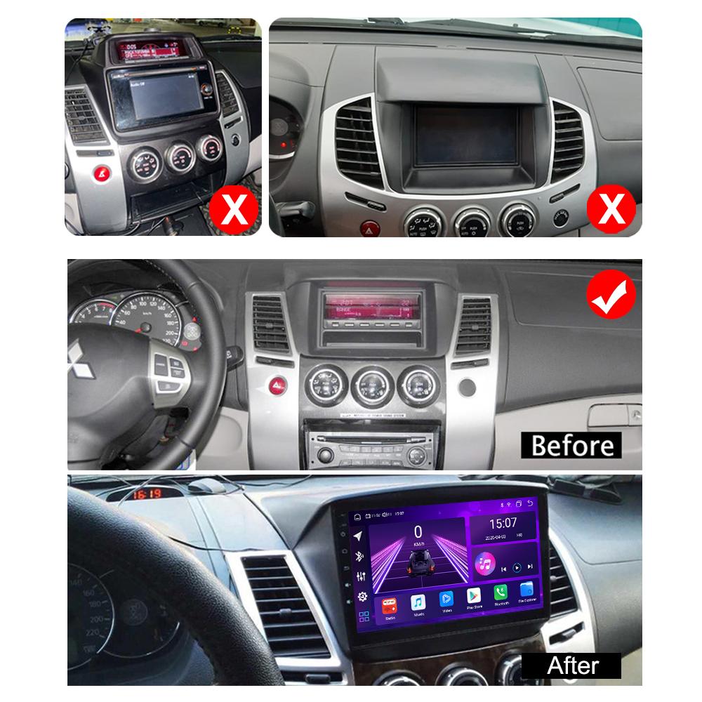 Android Car-Play Car Radio For Mitsubishi Pajero Sport 2 2008-2013 Multimedia Player Head Unit Stereo GPS Navigation BT WIFI,8 CORE ,2+32GB