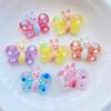 12Pcs New Cute Resin Cartoon Colored Butterflies Series Flat Back Scrapbooking DIY Jewelry Craft Decoration Accessories