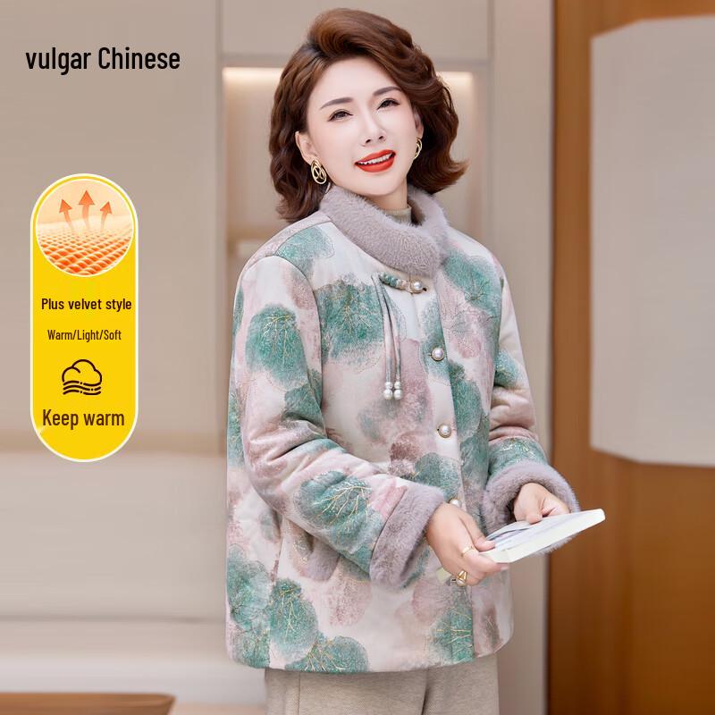 

Women s High-Collar Plush Padded Winter Coat XL