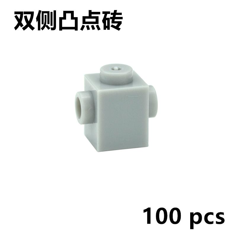 

Compatible Assembles Particles Modified 1x1 with Studs on 2 Sides Opposite MOC Parts 47905 DIY Educational Bricks for Children світло-сірий колір