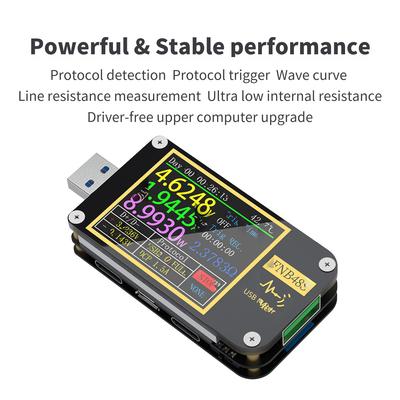 FNIRSI FNB48S USB Spannungs- und Strommessgerät, Multifunktionaler Schnellladetester, QC/PD Protokoll-Decoy