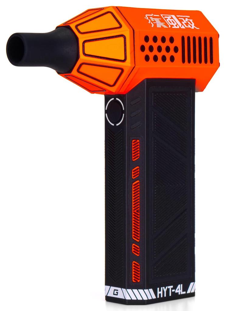 GENTOS Wrap Grade Custom Wrap Blower for Hayate Black x Neon HYT-4L, Orange, RS-HYT2405-BO