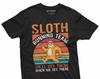 Sloth Running Team Funny Tee Shirt Running Runner Marathon Tee Mens Womens Unisex Jogging Running Shirt