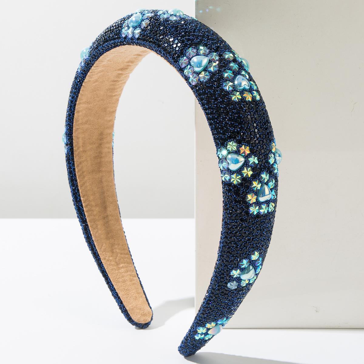 

Корейская новая бриллиантовая губка, увеличивающая высоту, повязка на голову, роскошные звездные блестящие милые аксессуары для волос