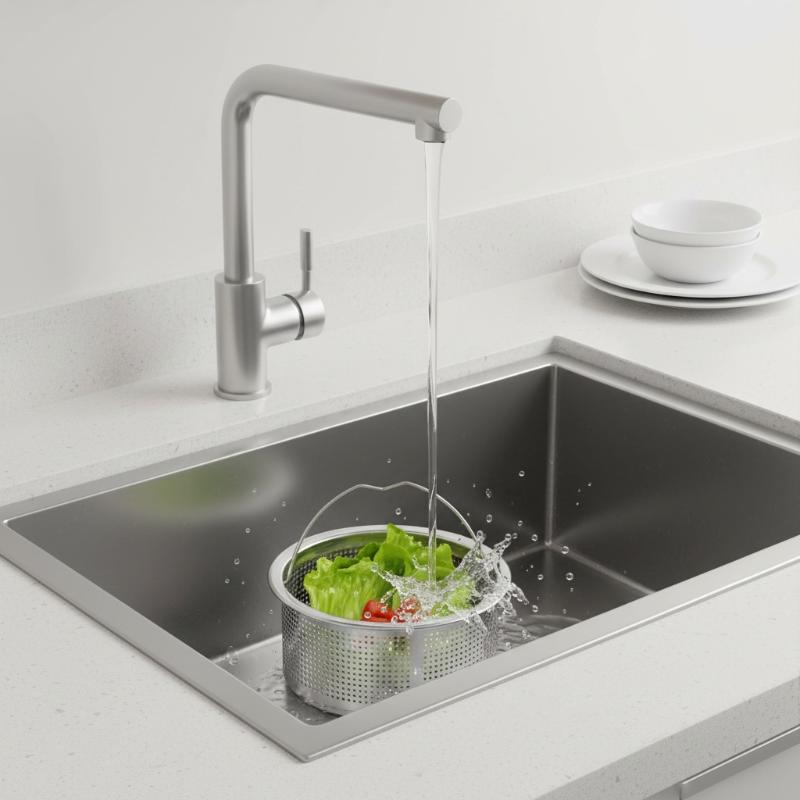 Zátka sítka dřezu z nerezové oceli 304 s designem proti ucpávání Pohodlné zvedací madlo Pro filtraci kuchyňského potravinového odpadu Denní použití