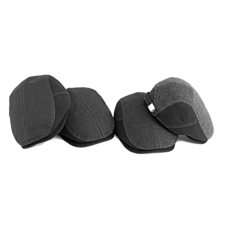 Peaked Cap Men's Middle-Aged Elderly People's Cap Autumn Winter Thick Warm Ear Protection Beret British Forward Cap