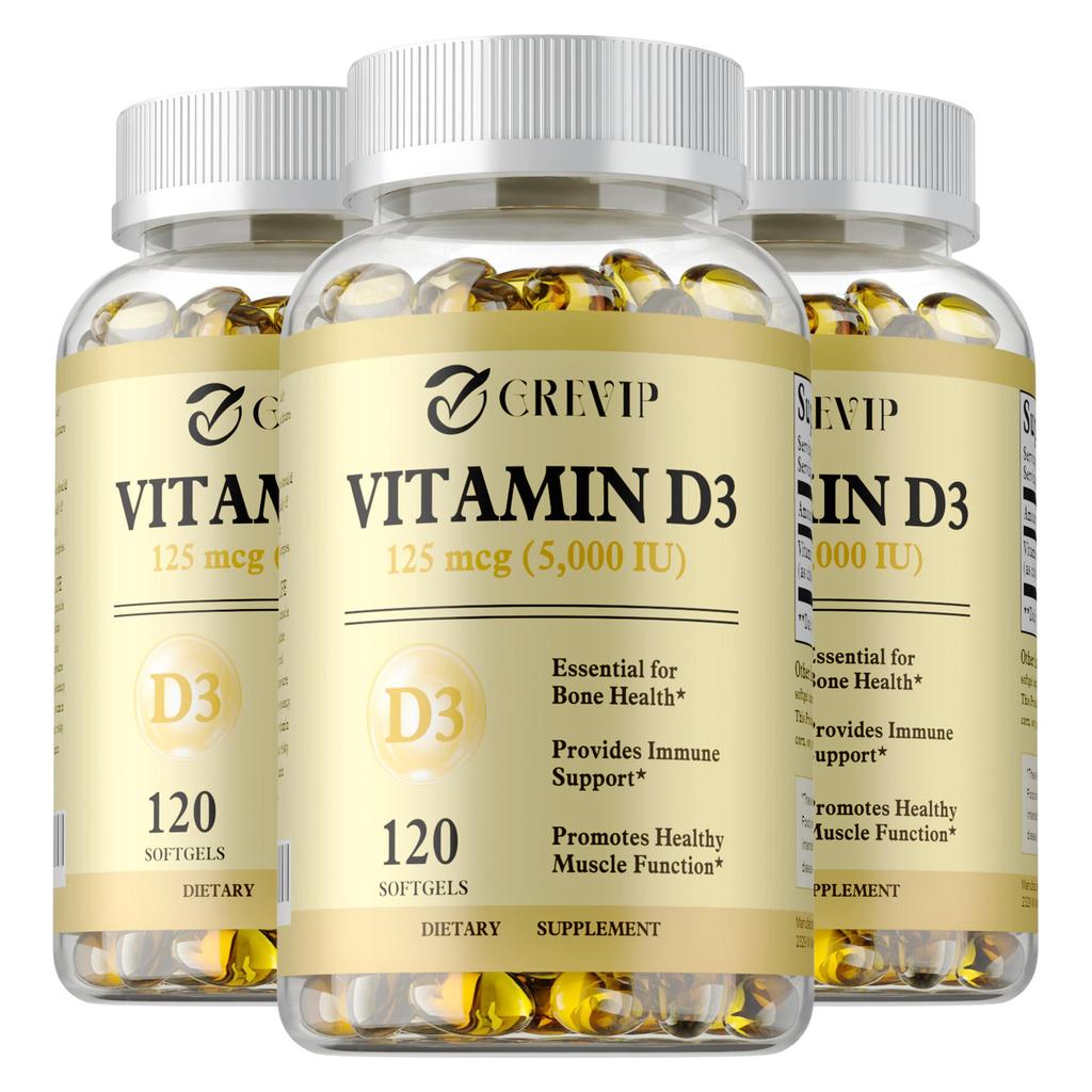 GREVIP 125 Mcg Vitamin D3 - Bone & Muscle Health