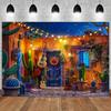 Mexicaans Carnavalsfeest Achtergrond: Perfect voor verjaardagen en fotohoek-props! Overmaatse wanddecoratie