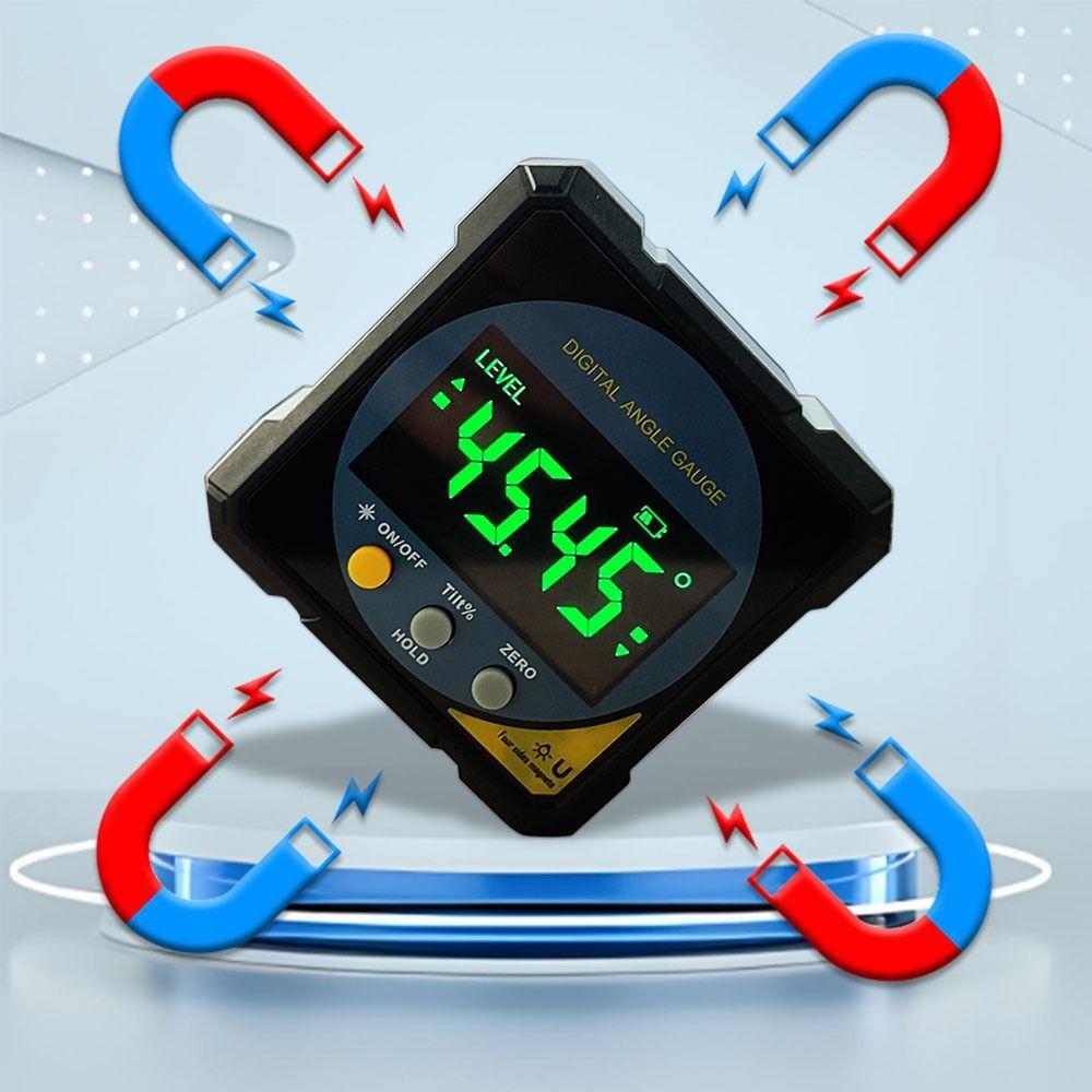 Magnet Tilt Laser  Angle Ruler 4 Sides Magnet Inclinometer Digital Protractor  Woodworking