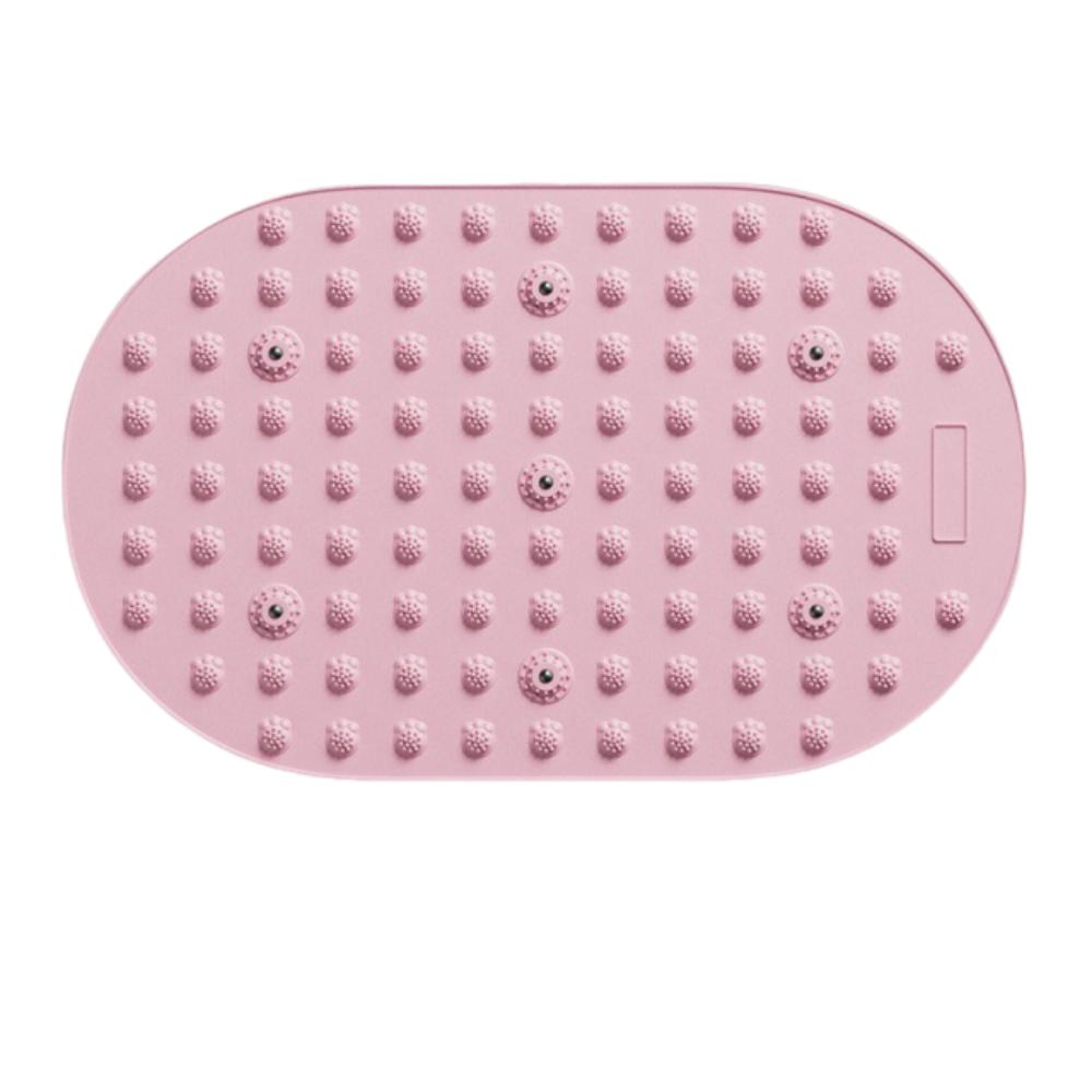 Anti Fatigue Acupressure Board Soft Silicone Jogging Pad Foot Massage Mat  Walking Activity Pink 65x40cm