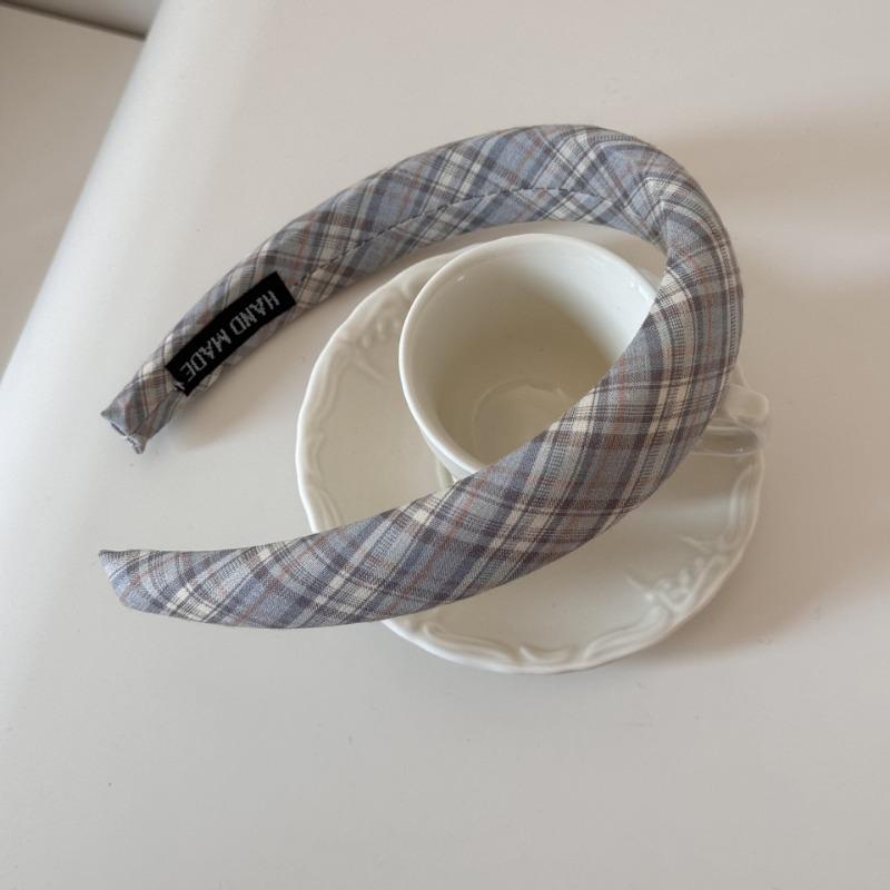 Fashionably Light and Fresh Blue Color Hair Band, Simple and Elegant Commuting Style Thin Headband Hair Accessory