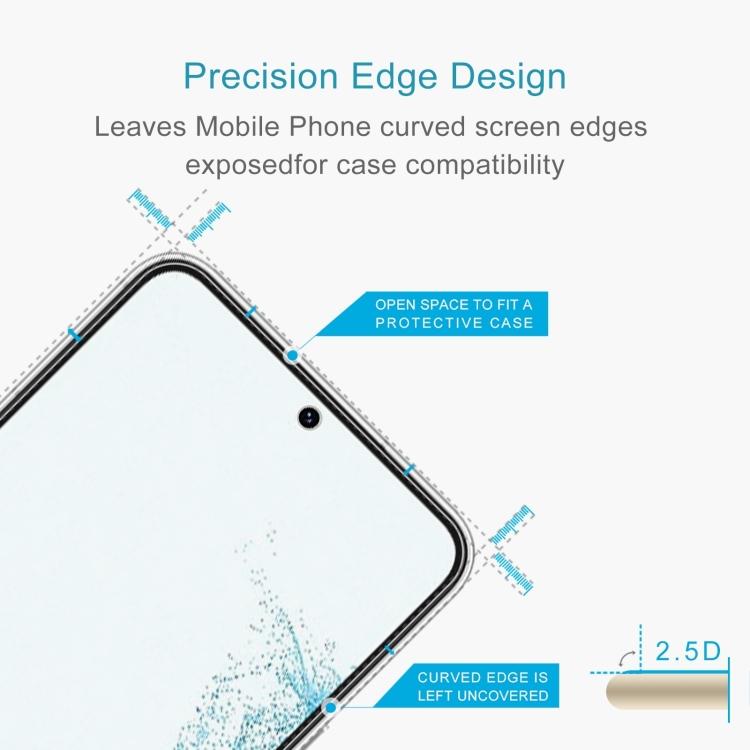 0.18mm 9H 2.5D Tempered Glass Fingerprint Unlock Film For Samsung Galaxy S22 5G