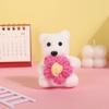 10pcs/bag Plush Doll Mini Bear Flower Bouquet Plush Animal Cartoon Bouquet Doll  Girl Birthday Gift