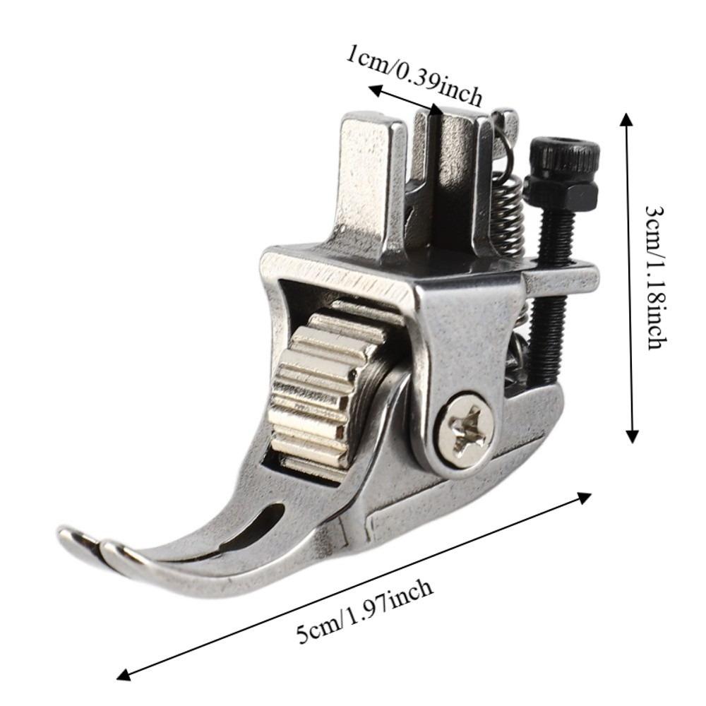 

Steel Wheel Adjustable Roller Presser Foot Adjustable Roller Presser Foot Leather Sewing Steel Roller