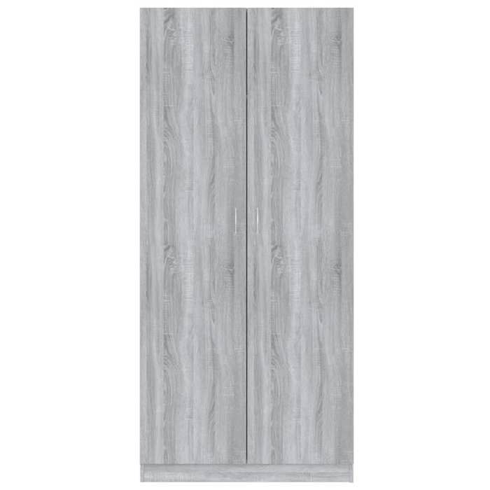 VidaXL Wardrobe Sonoma Grey 90x52x200 Cm Engineered Wood 815355